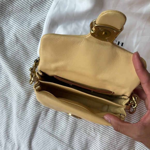Coach Tan Mini Bag with Leather Finish - Picture 4 of 5